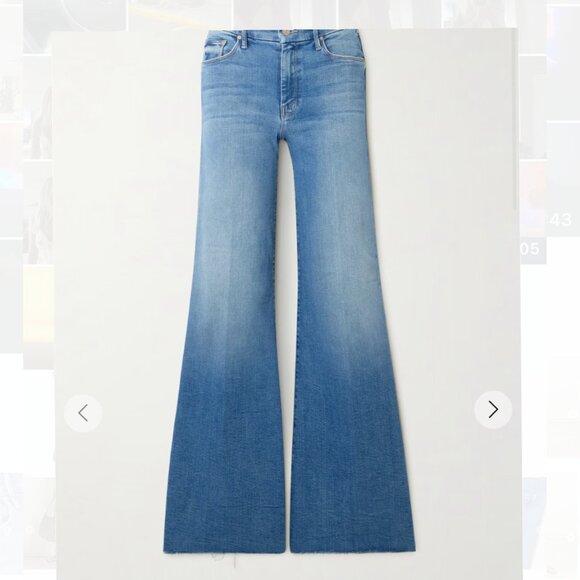 NWT Mother Denim - The Roller mid-rise wide-leg jeans - Picture 2 of 7